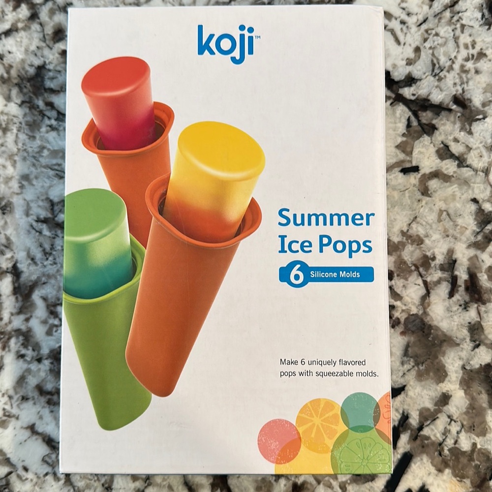 6 Silicone Mold Ice Pops